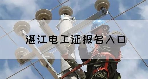 湛江电工证报名入口