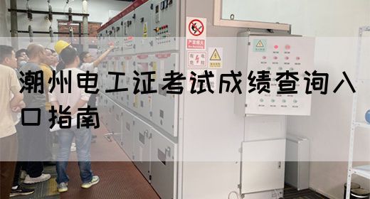 潮州电工证考试成绩查询入口指南