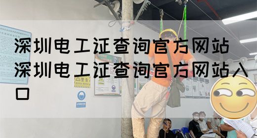 深圳电工证查询官方网站（深圳电工证查询官方网站入口）