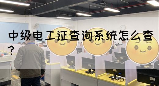 中级电工证查询系统怎么查？