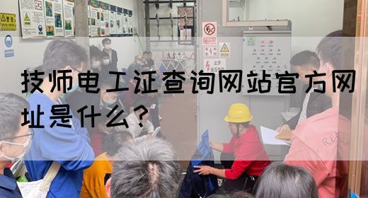 技师电工证查询网站官方网址是什么？