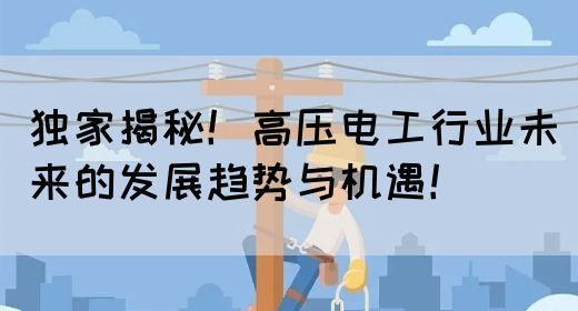 独家揭秘！高压电工行业未来的发展趋势与机遇！(图1)