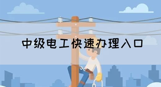 中级电工快速办理入口