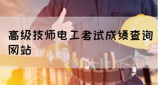 高级技师电工考试成绩查询网站