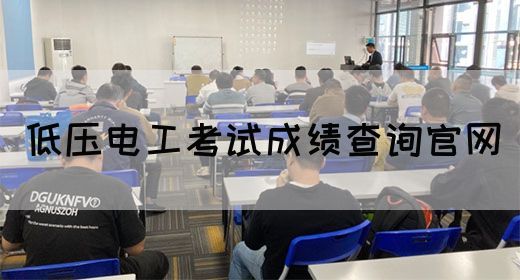 低压电工考试成绩查询官网