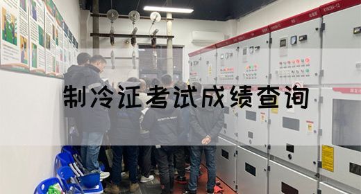制冷证考试成绩查询