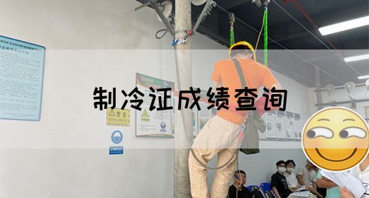 制冷证成绩查询