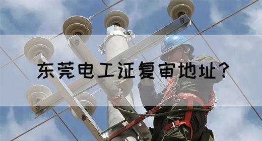 东莞电工证复审地址？