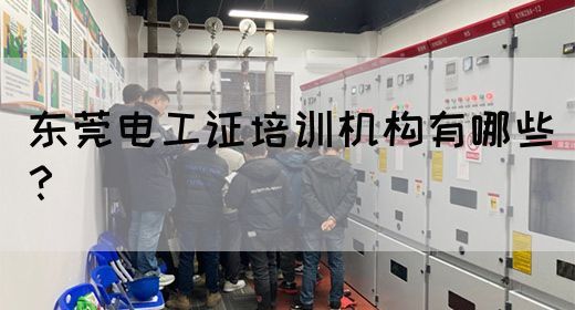 东莞电工证培训机构有哪些？