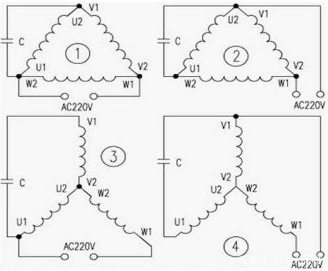 单相电怎么接三相异步电机可以用(图4) 单相电怎么接三相异步电机可以用(图4)