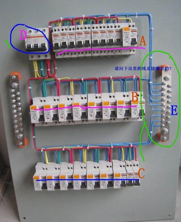 三相配电箱接线图（家用配电箱安装接线方法）(图4)